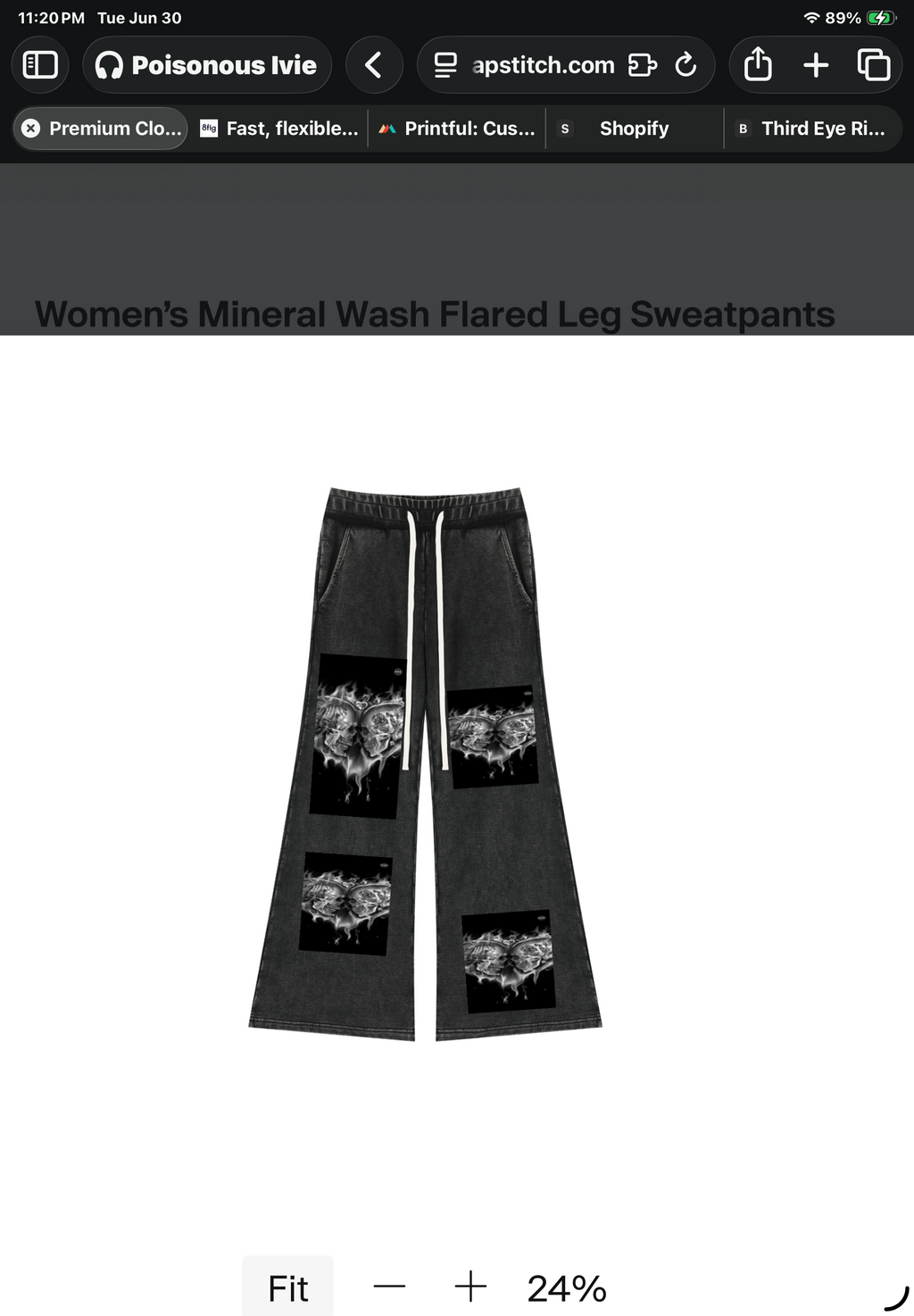 Bellbottom sweatsuit