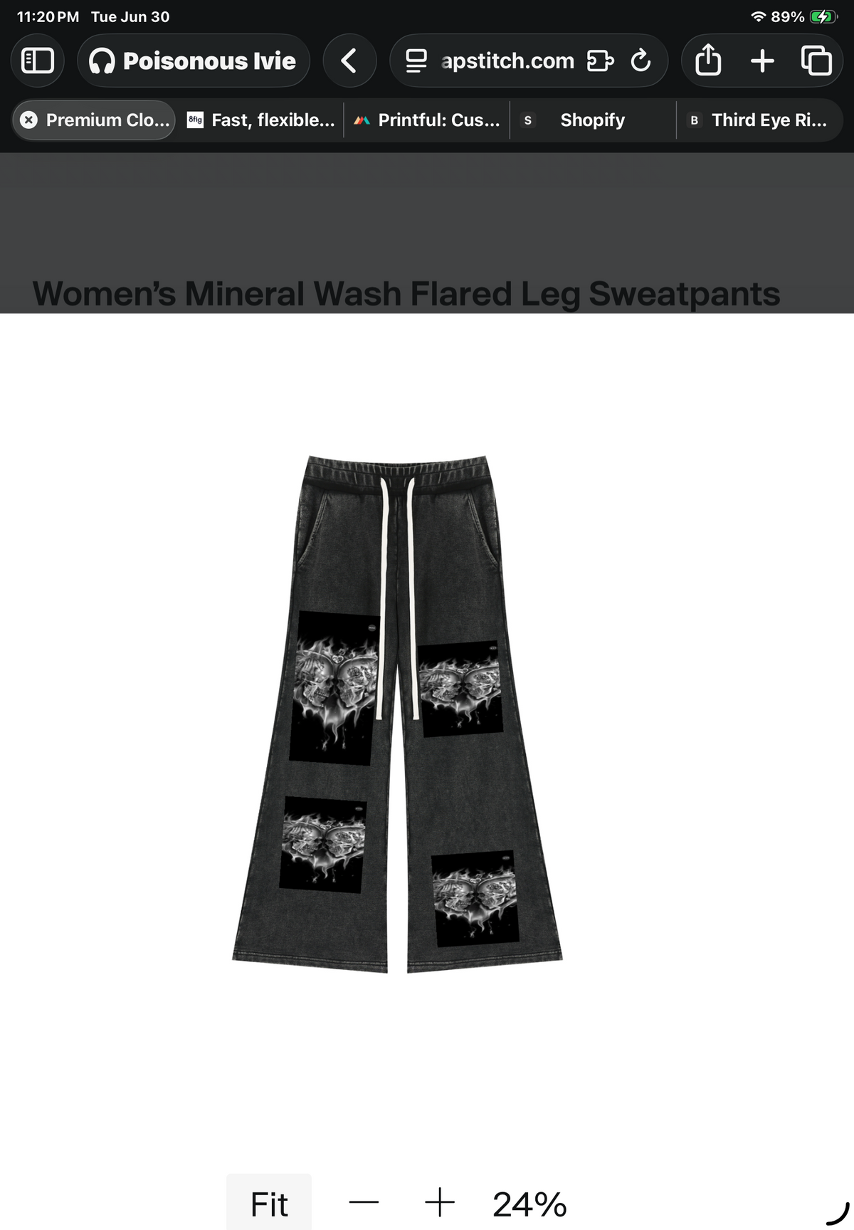 Bellbottom sweatsuit