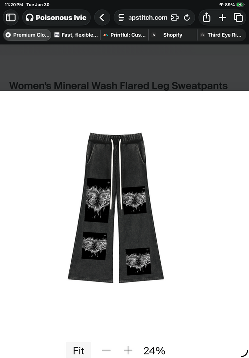 Bellbottom sweatsuit