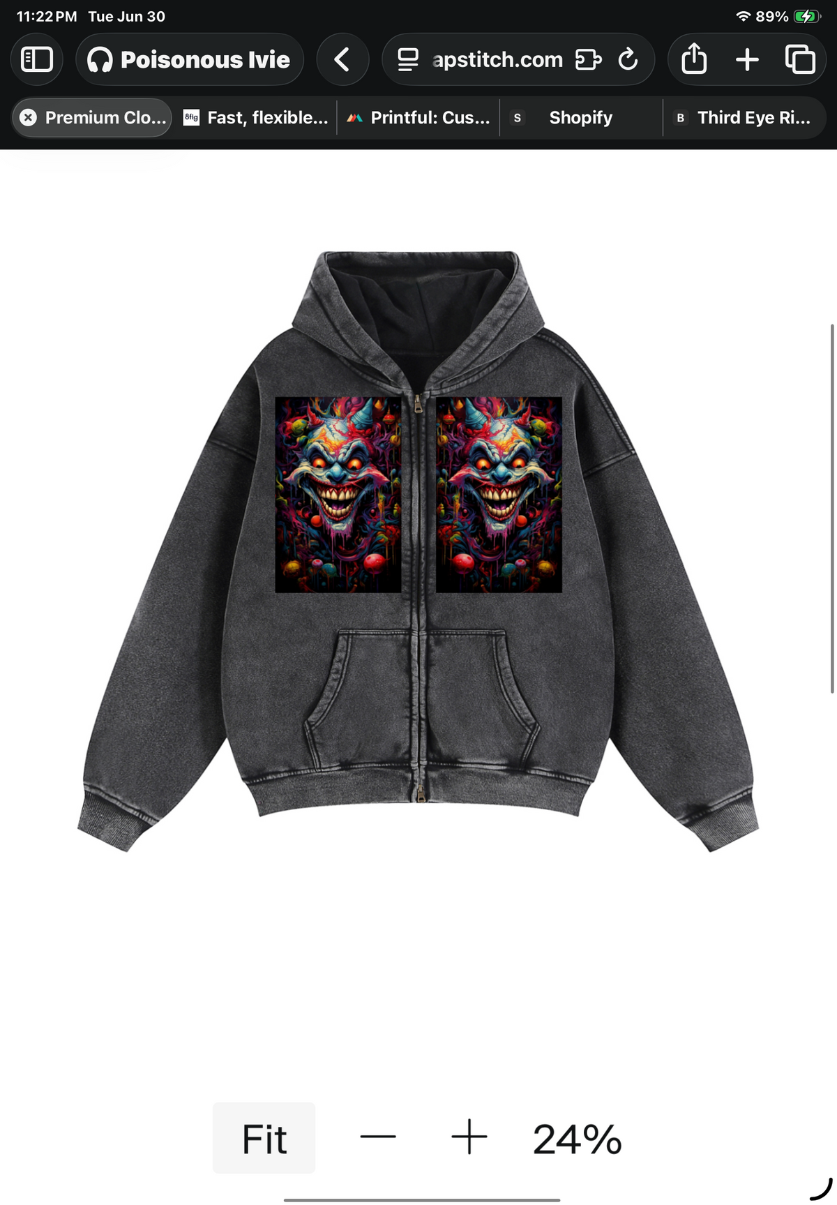 clown hoodie